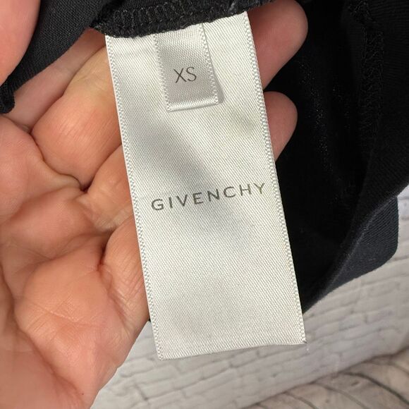 GIVENCHY Logo-Embroidered Cotton-Jersey T-Shirt Size XS - Picture 10 of 12